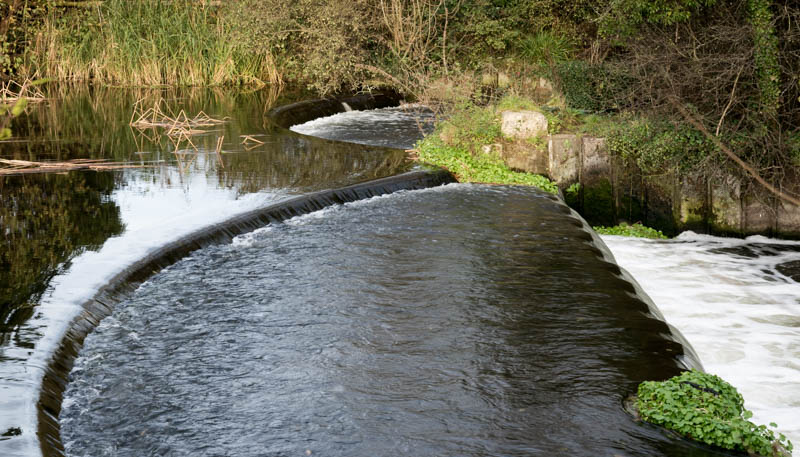 Weir on river