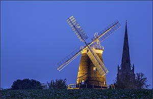 Thaxted Windmill and Church Spire