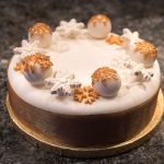 Christmas Cake with Iced Baubles