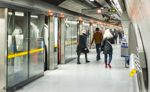 Scene on a London Underground Station