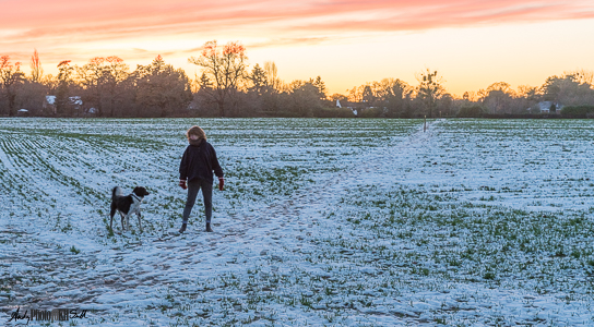 Woman and Dog