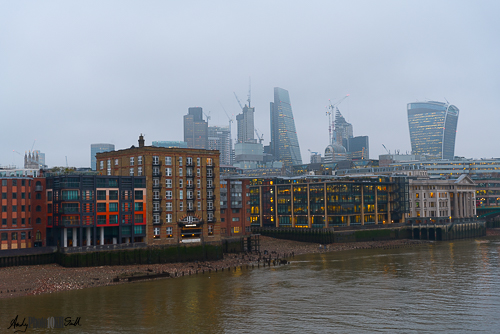 View west of the North Bank