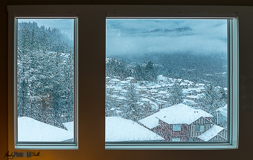 Snowy window - Canada