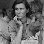 Iconic image of the migrant mother by Dorothea Lange