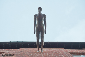 Gormley self-portrait sulpture - centre