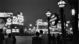 Black and white night shot