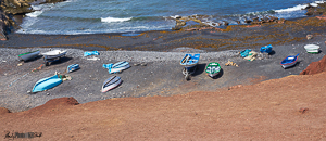 Sea boats sand