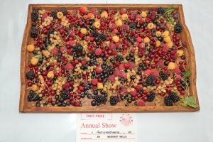 Abstract fruit arrangement tray