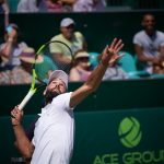 Bearded man Serving