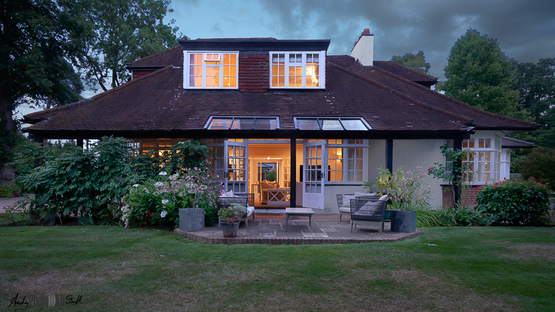 House at twilight learning architectural photography