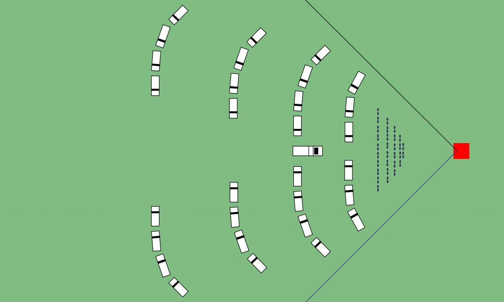 31 vehicle and 60 staff arrangement for team photo