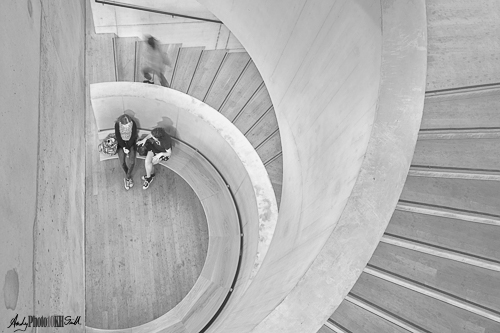 Spiral staircase at the Tate Modern