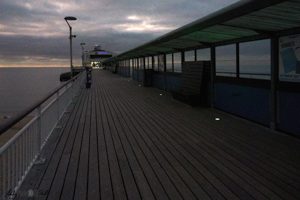 Along the pier from thei pier at dawn