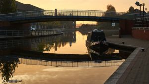 Bridge Reflected in Dudley Canal at Dawn