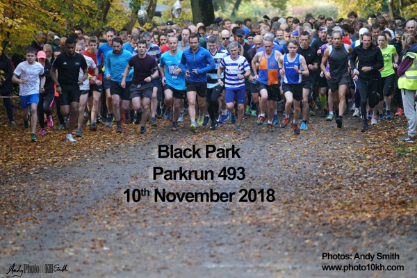 Runners at the Black Park Parkrun