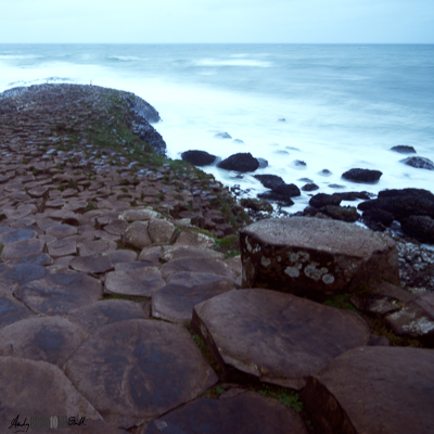 Shot from on top of the Giant's Causeway early in the morning