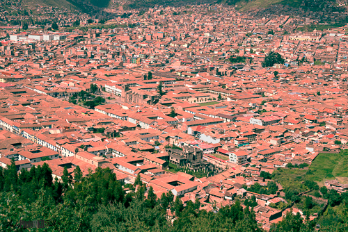 Cusco as seen from Sacsayhuaman