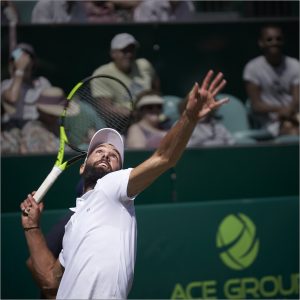 Tennis serve at Boodles Stoke Park Club