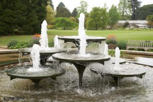 Central fountain in the gardens