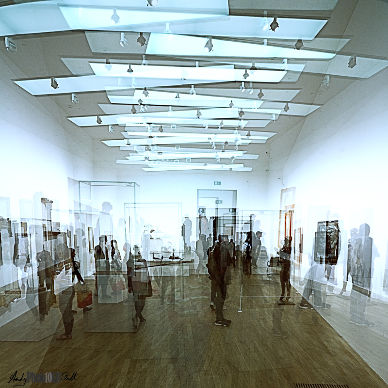 Multi-shot composite shot in the Tate Modern