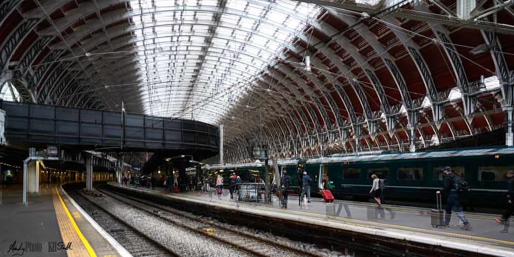 Multiple shot composite of Paddington Station