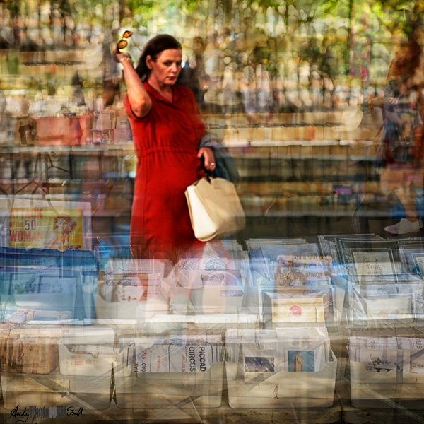 Creative multiple-exposure street scene