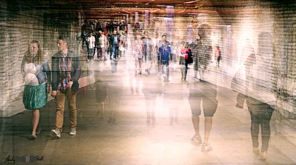 Impressionist view of South Ken Tube Stop