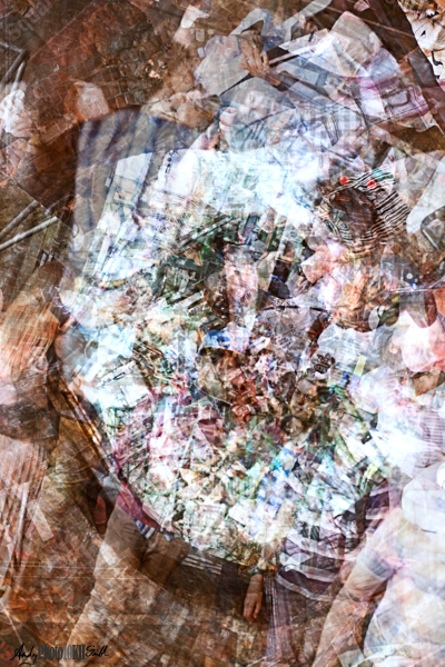 Multiple exposure taken by rotating the camers