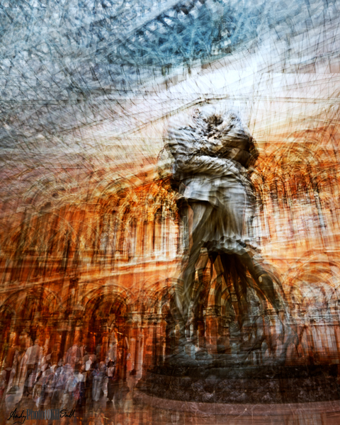 The Lovers Statue Impressionist Image