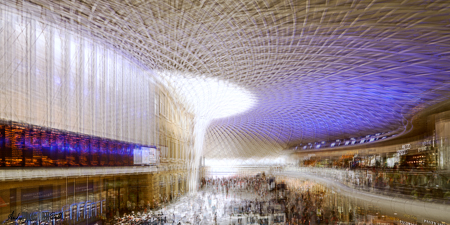 Kings Cross Station - shot from the Balcony