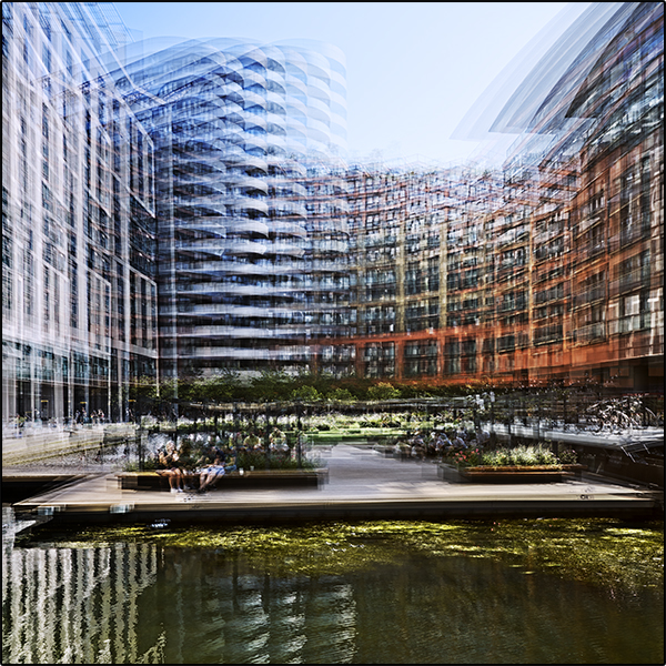 Multiple exposure photography technique of Paddington Basin