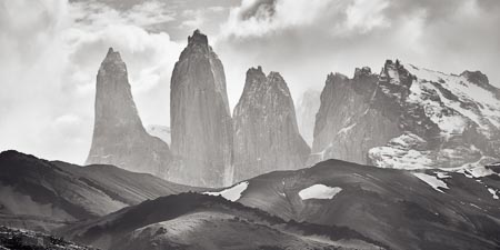 Soft tones chilean mountains