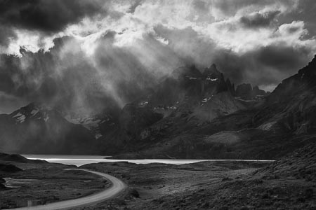 Story Clouds God-rays Lake Mountains Patagonia Chile