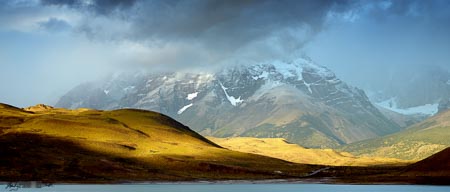 Patagonian landscape at dawn