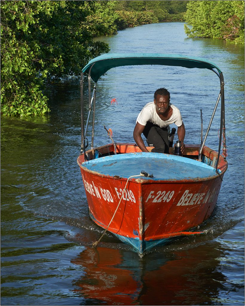 Ganja smoking boatman - Jamaica