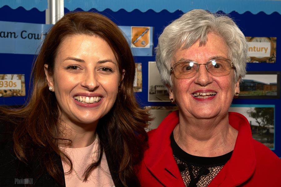 Joy Morrissey Conservative MP for Beaconsfield with Ruth Rooley the Chairperson of the SPWFHS