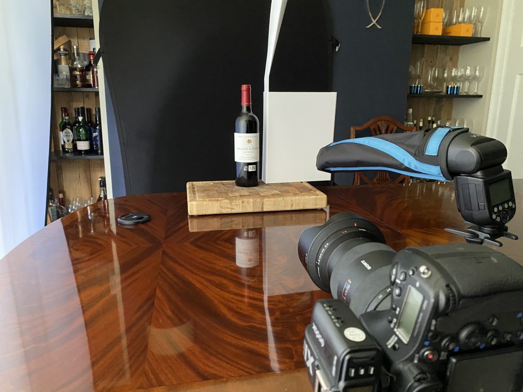 Shooting the KTE Wine Bottle Challenge as part of my photography apprenticeship through 10,000 hours deliberate practice