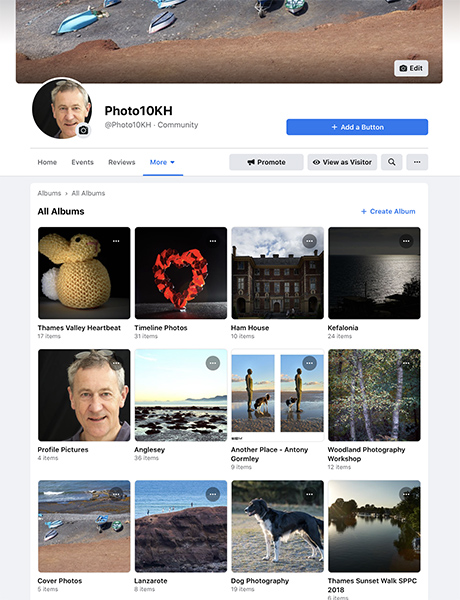 Facebook photography albums Social Media Deliberate Practice