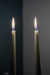 Two Candles After Gerhard Richter