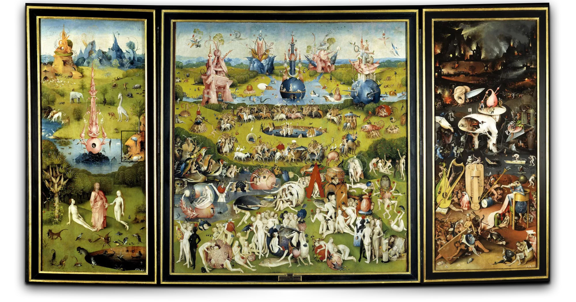 The Garden of Earthly Delights - proto-surrealism, Hieronymus Bosch, c. 1520