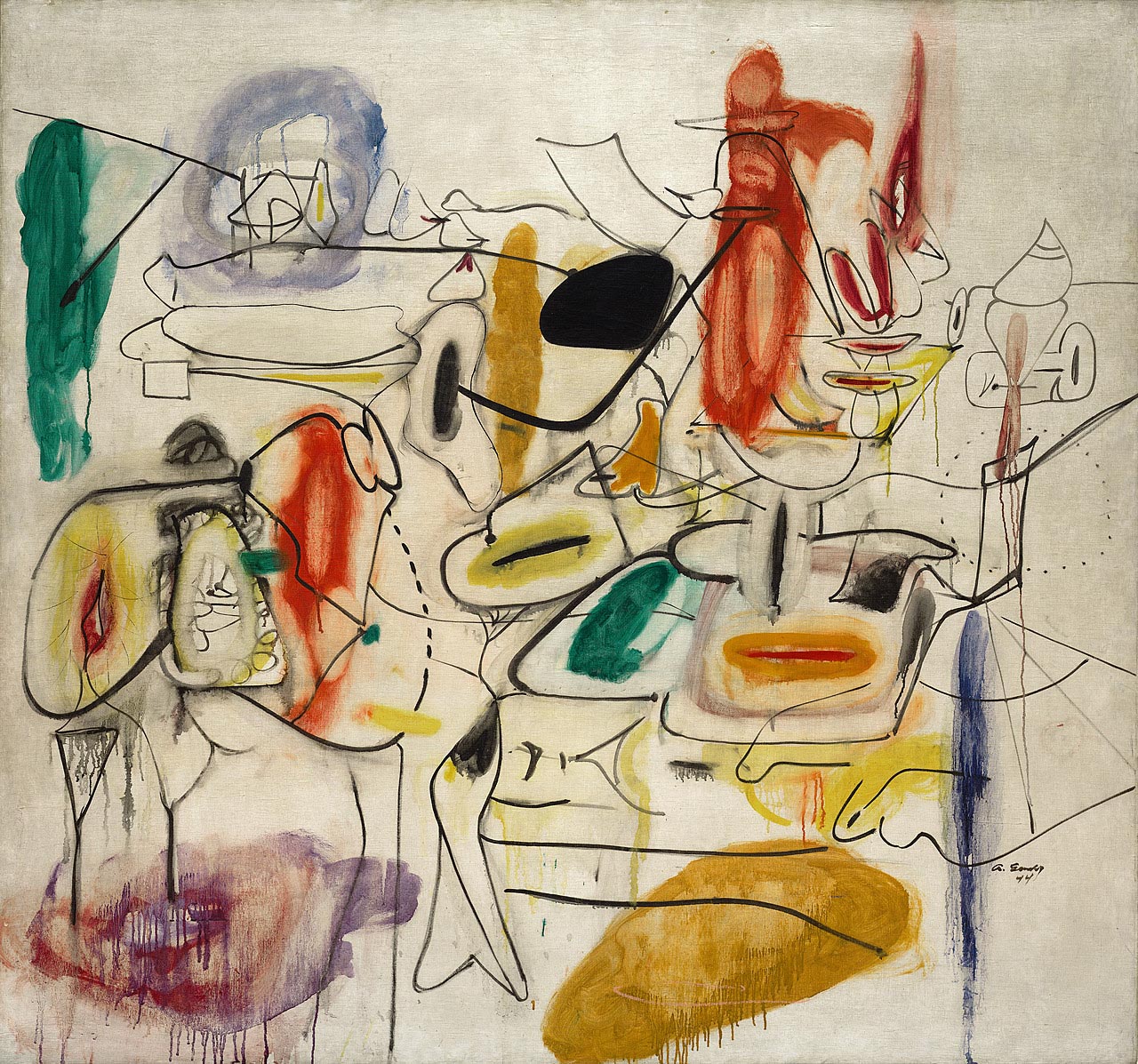 Arshile Gorky 1944 Untitled Abstract Surrealism